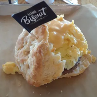 Breakfast Sausage, Egg & Cheese Taco