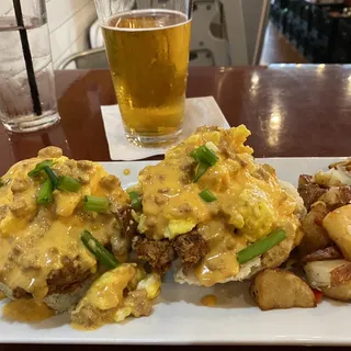 Chicken Fried Steak Benedicts