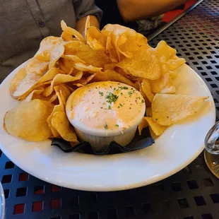 Great Nancy's Pink Dip and Chips!