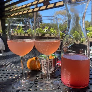 Blood orange mimosas