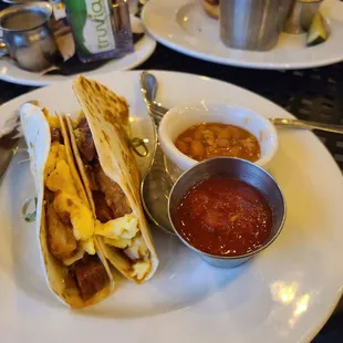 Brisket Breakfast Tacos