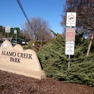 Sign off Alamo Drive.