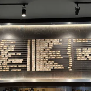 Beers on tap .., NO Ciders:(