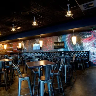 the interior of the restaurant