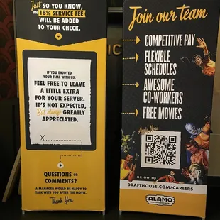 18% gratuity automatically included with all food purchases. Ouch!