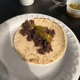 Barbacoa taco
