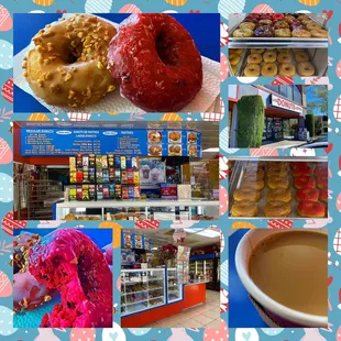 Montage of images from Alamode Donut Shop