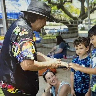 Pics of my kiddos with Alan