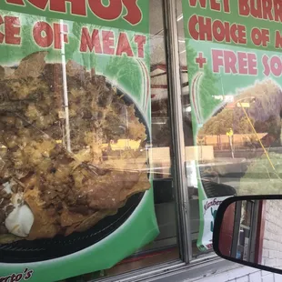 a window of a restaurant