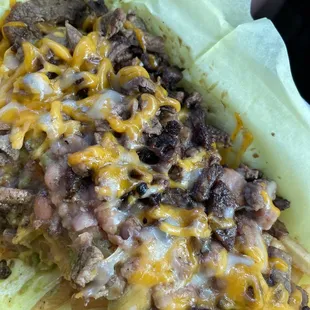 Burnt carne asada
