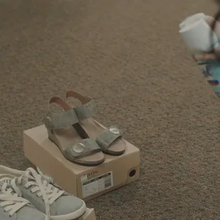 Disinfecting shoes at Alan's Shoes Speedway