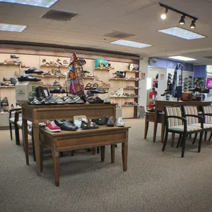 Interior shot of Alan's Shoes Speedway.