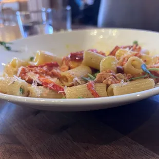 Lobster and Pea Carbonara