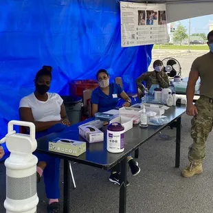 Working the Covid site