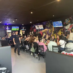 Lots of people here tonight.