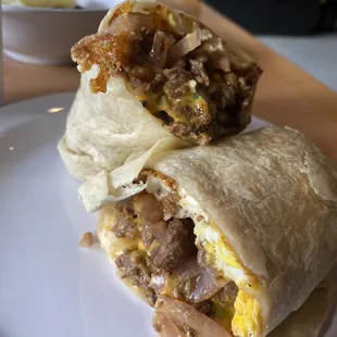 Asada Breakfast Asada Burrito no tomato
