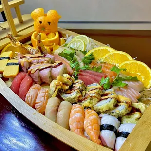 sushi and sashimi, sushi, food, sashimi