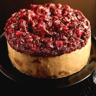 Our Cranberry Pumpkin with a Biscotti crust