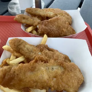 2 piece fish and chips x 2