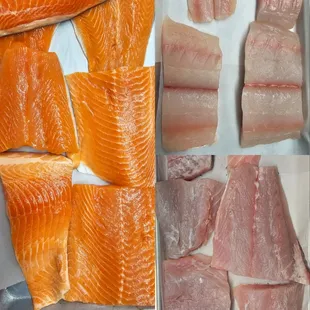 Fresh Char, Grouper, and Flounder today! We also have flash frozen Alaskan King Salmon, Halibut, Sable fish, and more!