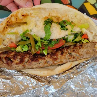Kabob sandwich