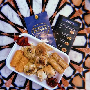 a plate of food on a table