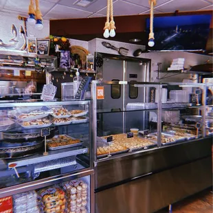 a bakery with a variety of baked goods