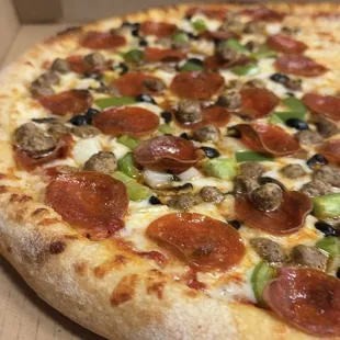 Our Combination Pizza is a clear crowd-pleaser, standing as a consistent fan favorite among our customers.