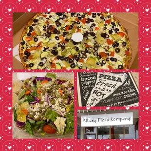 Montage of images from Albany Pizza and Pastas