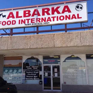 Store front in a strip center