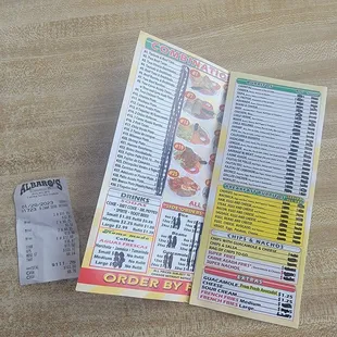 Asked for an updated menu and received a menu with the prices crossed out