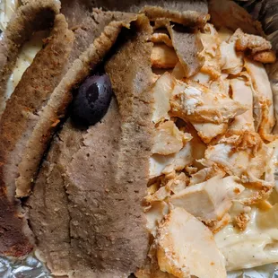 Combination Gyro + Chicken Shawarma