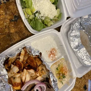 COMBINATION CHICKEN SHAWARMA / GYRO PLATE