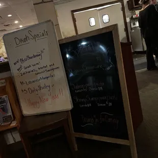Daily specials.