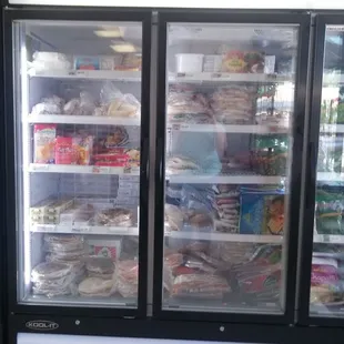 Frozen meat pies and other goodies.