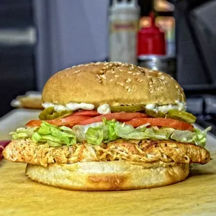 grilled chicken burger