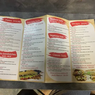 Plates , sandwiches , subs