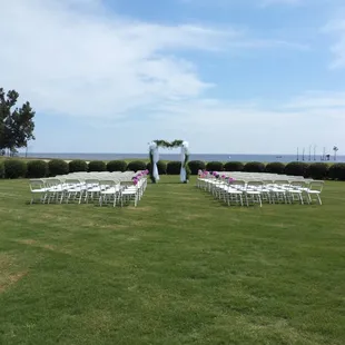 We have a beautiful view for a wedding!