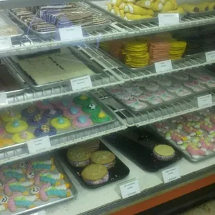 Display case of goodies at the Albemarle Sweet Shop