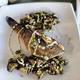 seafood, fish, grilled fish, grilled seafood, food