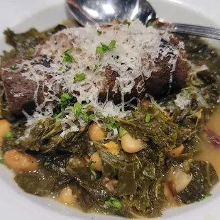 Sausage Beans &amp; Greens