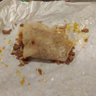 Waste of money and time eating here i ordered a california burrito here fries and meat were practically raw and burrito was drenched in oil