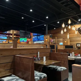 the interior of the restaurant