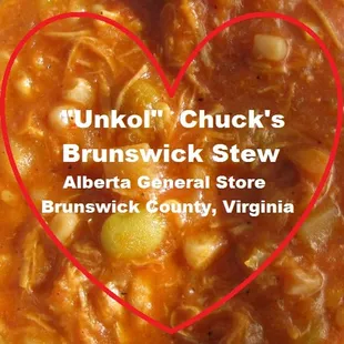 Made with boneless skinless chicken breast, tomatoes, potatoes, corn, baby butter beans. No beef, pork or squirrel! Gluten free.