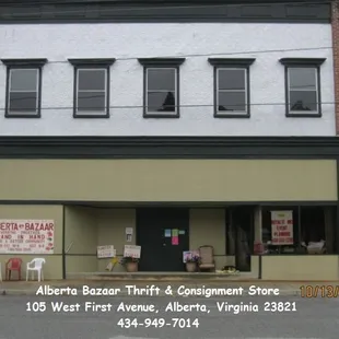 Browse across the street at the Alberta Bazaar Thrift &amp; Consignment Store, 105 West First Avenue, 434-949-7014