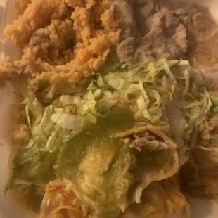 It's a soupy mess.  I tried the enchilada and nearly barfed.