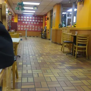 Empty on a weekend night.