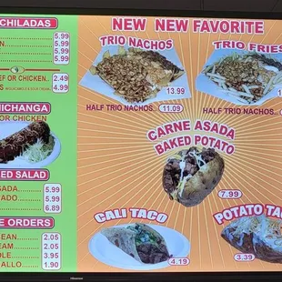 Some more of the menu