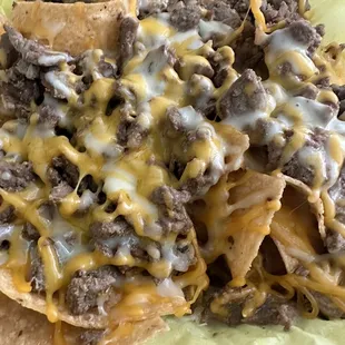 Carne Asada Nachos . I got Guacamole &amp; Sour cream on the side