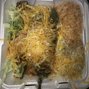 Combo # #15. Two Chile Rellenos Combination Plate